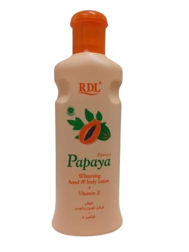 لوشن RDL للجسم بالبابايا لتبييض اليدين والجسم  - 200مل RDL Papaya Body Lotion for Whitening Hands and Body - 200ml