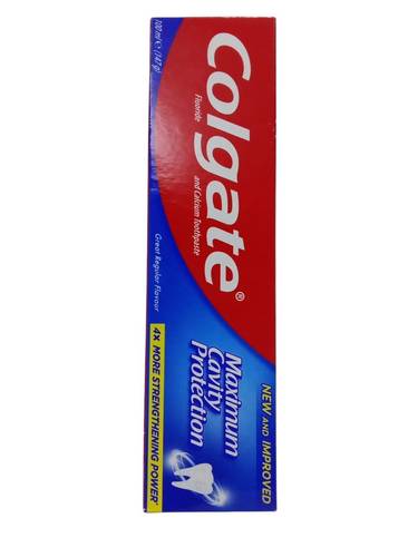 معجون اسنان اقصى حماية تسوس نكهة عادية من كولجيت -100مل Colgate Maximum Cavity Protection Toothpaste Regular Flavor - 100ml