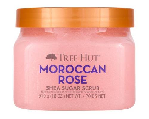مقشر الجسم بالسكر والشيا والورد المغربي من تري هت - 510جم  Tree Hut Moroccan Rose Shea Sugar Body Scrub - 510g