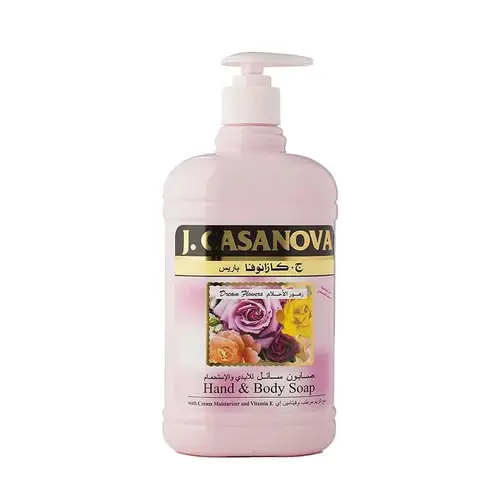 صابون سائل برائحة زهور الاحلام من جي كازانوفا باريس - 500مل J. Casanova Paris Liquid Soap with Dream Flowers Scent - 500ml
