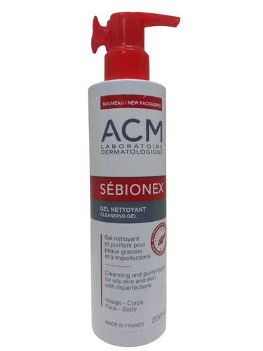 جل سيبونكس منظف للبشرة الدهنية من ايه سي ام - 200مل ACM Sebionex Cleansing Gel for Oily Skin - 200ml