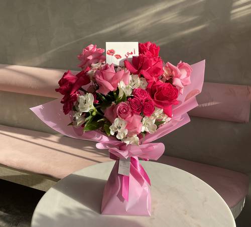 باقة ورد طبيعي 