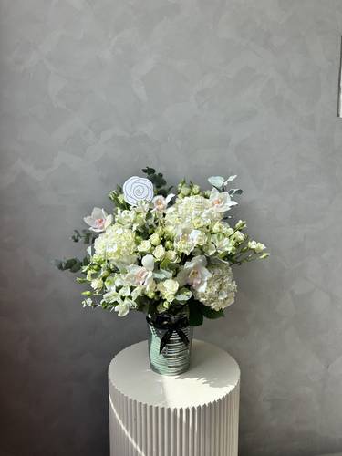 فازة ورد طبيعي 
