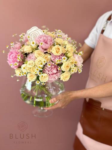 فازة ورد طبيعي 