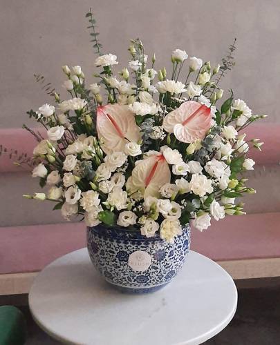 فازة ورد طبيعي 