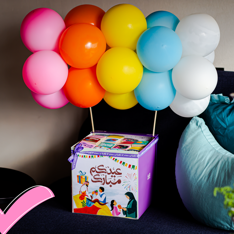 توزيعات العيد الكرانشي مع البالون 