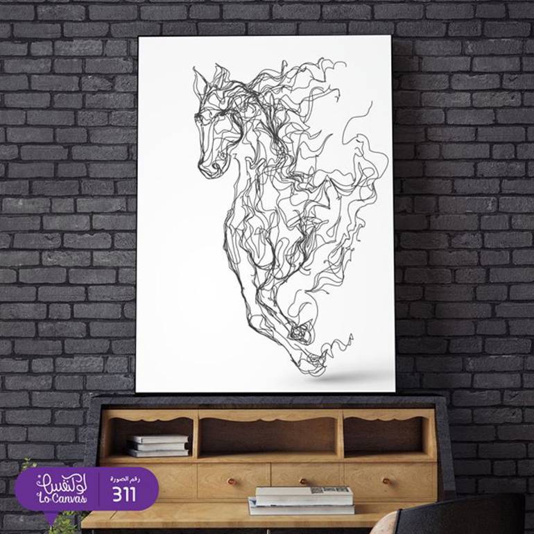 311 الخيل باسلوب رسم مميز