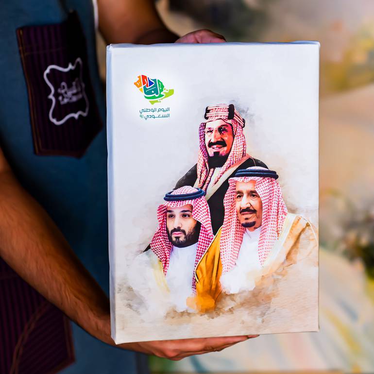 لوحة كانفس بصورة القادة 