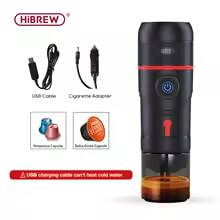  ماكينة صنع القهوة المحمولة HiBREW للسيارة والمنزل 