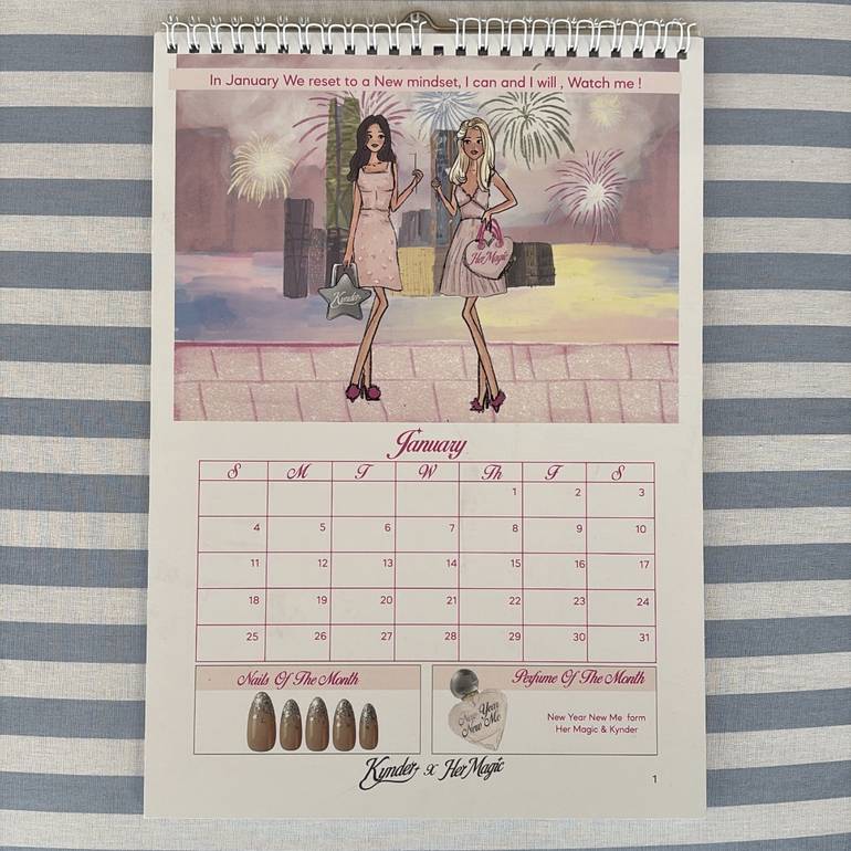 تقويم هير ماجك x كايندر | Her Magic x Kynder calendar