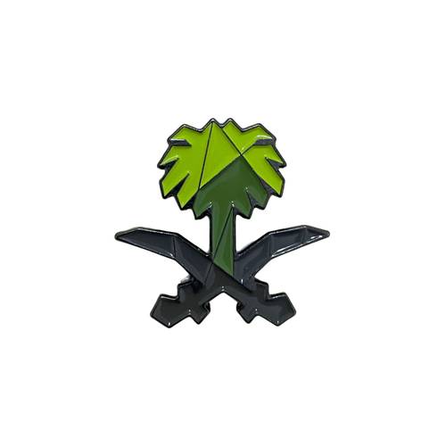 ستيكر معدن سيفين و نخلة