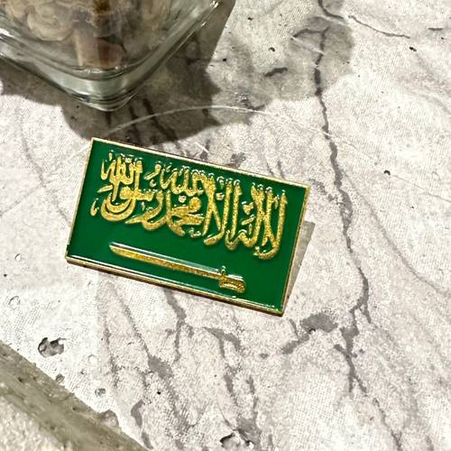 بروش دبوس علم السعودية 