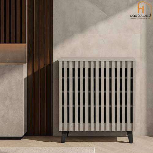 دولاب احذية 2باب -95*33*80- رمادي