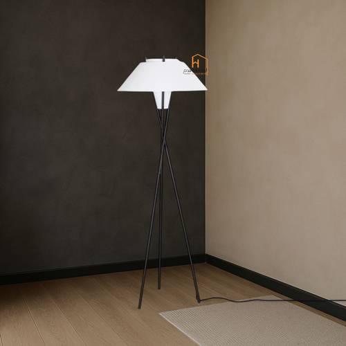  مصباح ارضى معدنى اسود -23×65