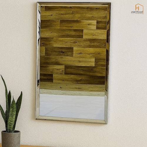 مرأة اطار استيل - فضي- 100*60