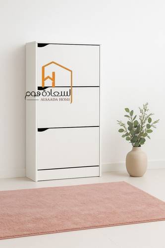  دولاب أحذية قلاب متعدد الأغراض 115*63*24 - ابيض 