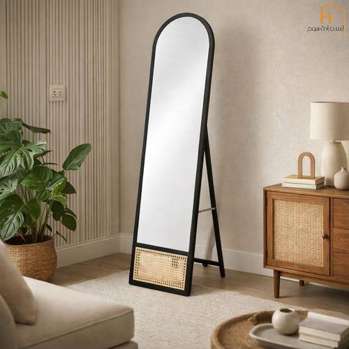 مرأة استاند - 160×40 سم - اسود