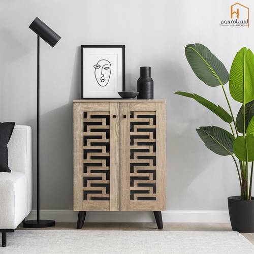 دولاب أحذية متعدد الأغراض 91*59*34- بيج