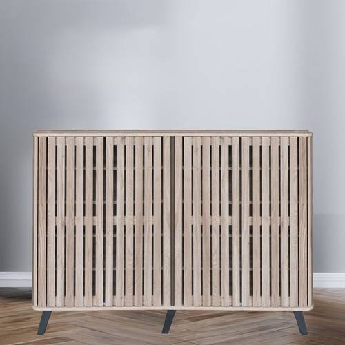 دولاب أحذية متعدد الأغراض 160×35×110- بيج