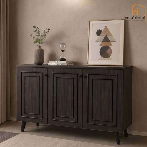 دولاب احذية  ماليزي3باب -91*34*90-بني 