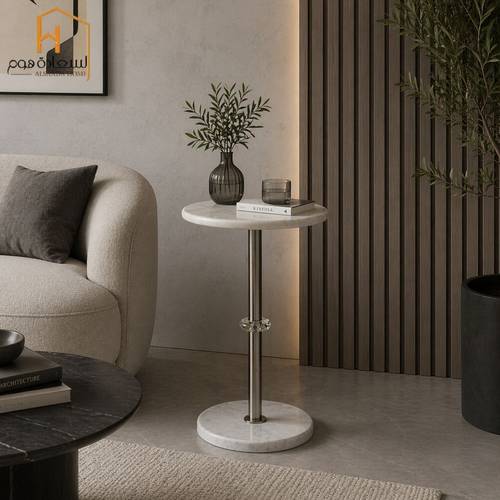 طاولة مفرد - سيلفر -35*35*55 سم