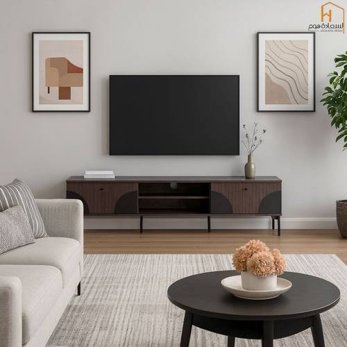 وحدة تلفزيون- 180×40×45سم-بني واسود