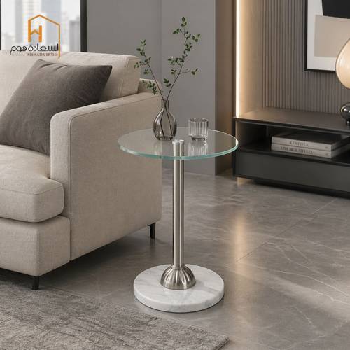 طاولة مفرد - سيلفر - 55*35*35 سم