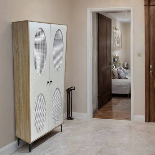 دولاب أحذية متعدد الأغراض - 2 باب - 173X80X30 سم