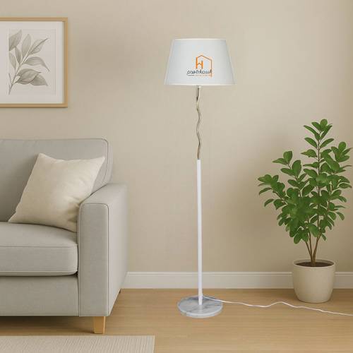 مصباح ارضى معدنى ابيض - 158×35