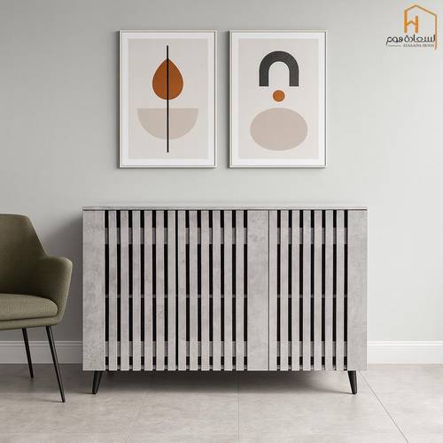 دولاب احذية متعدد الاستخدام-120*34*90-رمادى 