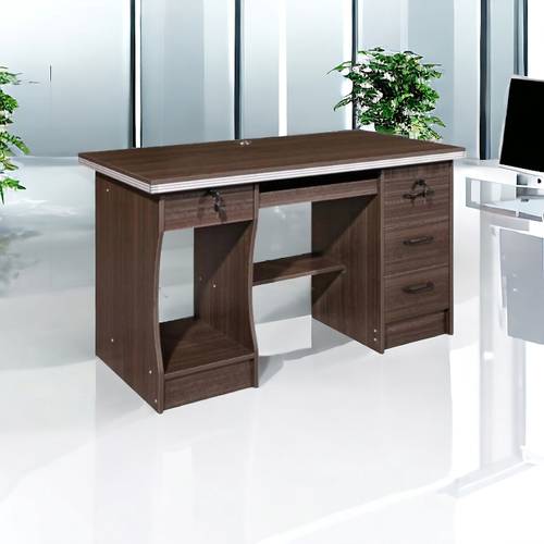  مكتب خشب بنى غامق 160×80×75 سم