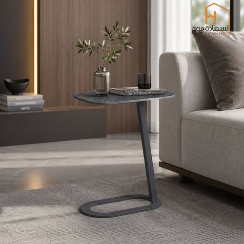 طاولة سيراميك مفرد - رمادي غامق - 60*30*60 سم