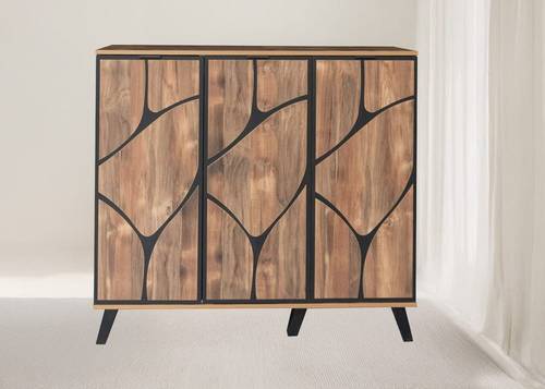 دولاب أحذية متعدد الأغراض 120×35×110-بني فاتح