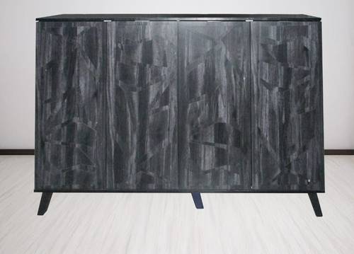 دولاب أحذية متعدد الأغراض 160×35×110-رمادى غامق
