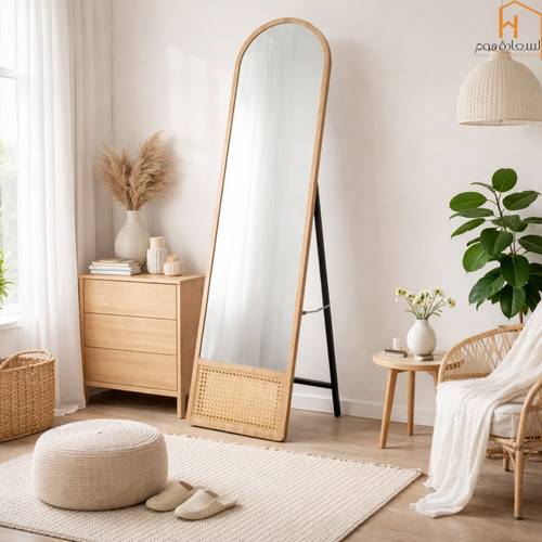 مرأة استاند - 160×40 سم - خشبي