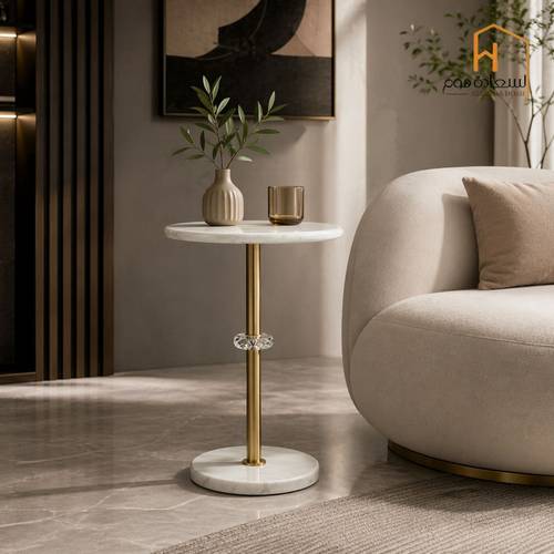 طاولة مفرد -ذهبي - 35*35*55  سم