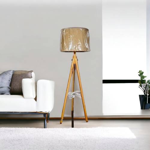 مصباح ارضى معدنى ذهبي 35×160 سم