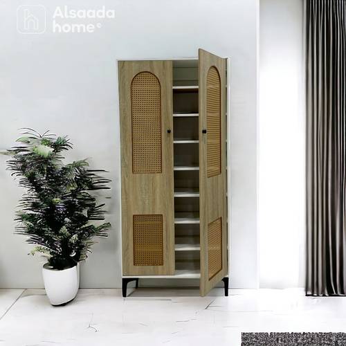 دولاب أحذية متعدد الأغراض - 2 باب - 173X80X30 سم