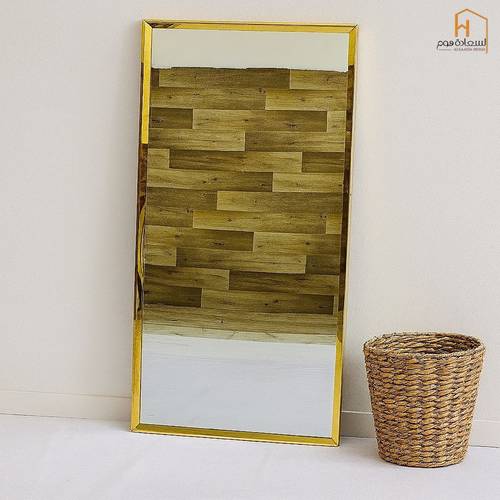  مرأة اطار استيل - ذهبي - 120*60