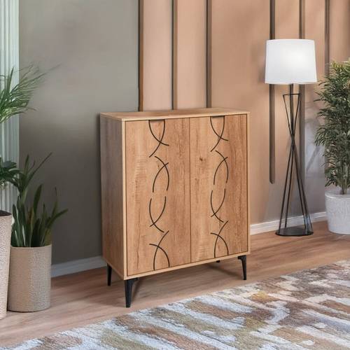 دولاب احذية 2باب -94*33*75-بيج