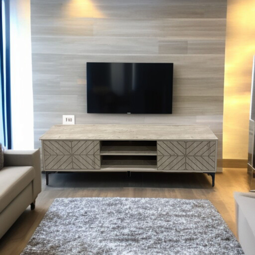 وحدة تلفزيون- 160×40×45سم-رمادى فاتح