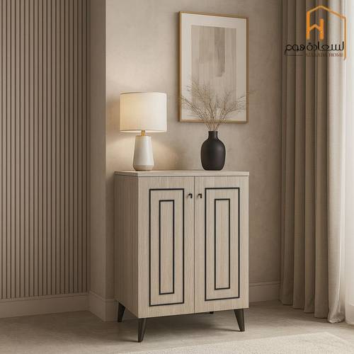 دولاب احذية  ماليزي2 باب -91*34*60- بيج
