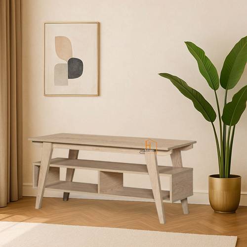 وحدة تلفزيون - 120×45×40 سم- بيج