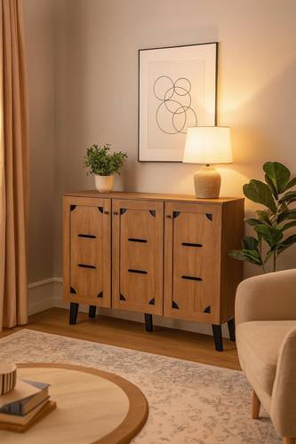 دولاب أحذية متعدد الأغراض 120×32×94- بني غامق