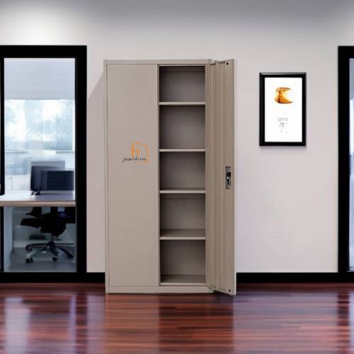 دولاب مكتبى حديد - 40×85×180 سم - بيج