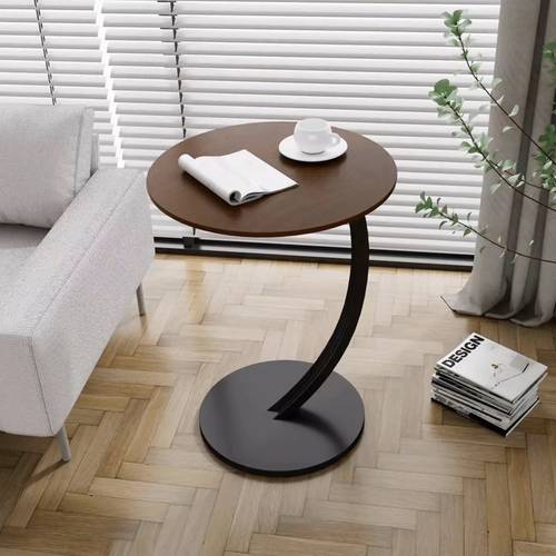  طاولة قهوه مفرد خشب-معدن 40×40-60سم
