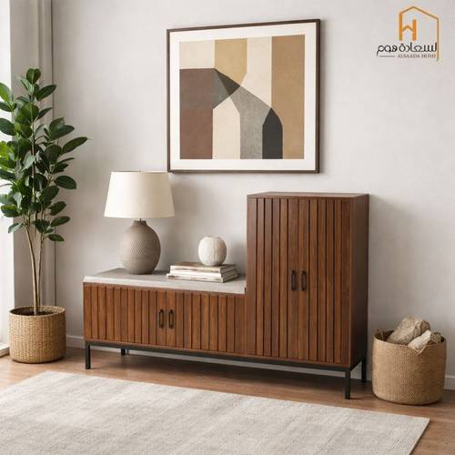 دولاب أحذيه 100×35×140 - بني