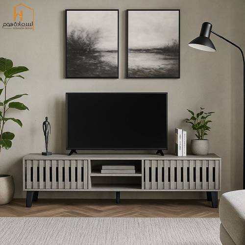 وحدة تلفزيون- 180×40×45سم-رمادي