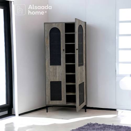 دولاب أحذية متعدد الأغراض - 2 باب - 173X80X30 سم