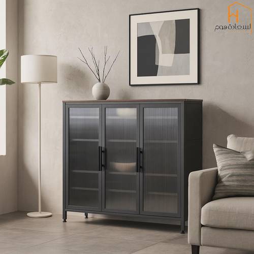 دولاب احذية متعدد الاستخدام-105*35*110-بني